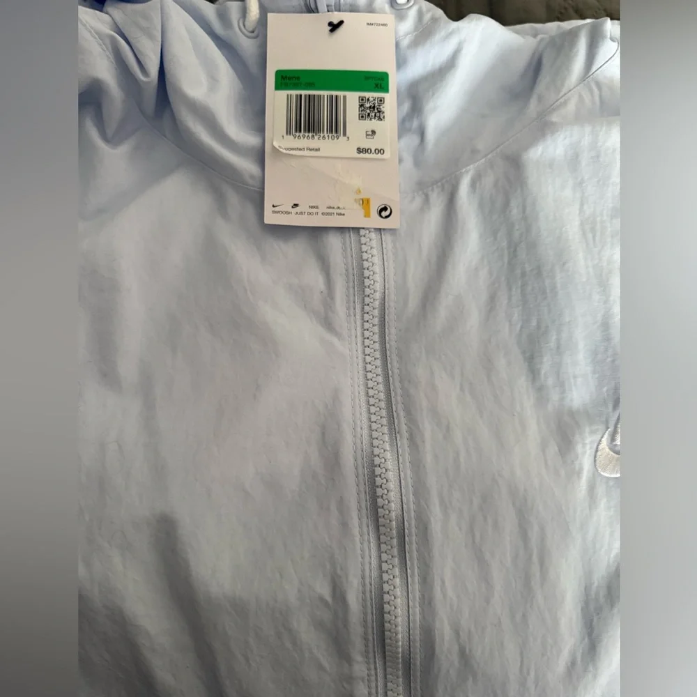 Nike Sportswear® Woven Club Full-Zip Jacket in Sky Ice Blue XL NWT